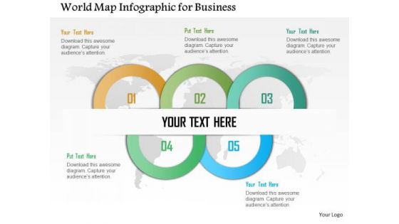 Business Diagram World Map Infographic For Business Presentation Template