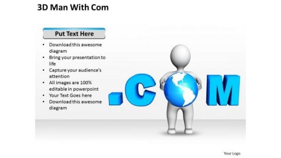 Business Diagrams 3d Man With Com PowerPoint Templates Business Diagrams 3d Man With Com PowerPoint Templates