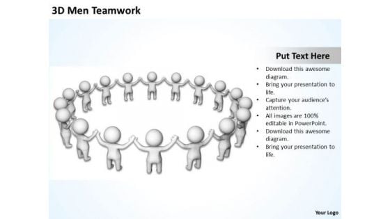 Business Diagrams Templates 3d Men Teamwork PowerPoint Ppt Backgrounds For Slides