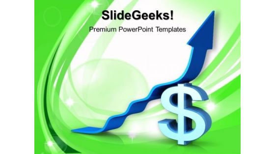 Business Dollar Growth Arrow PowerPoint Templates And PowerPoint Themes 0912