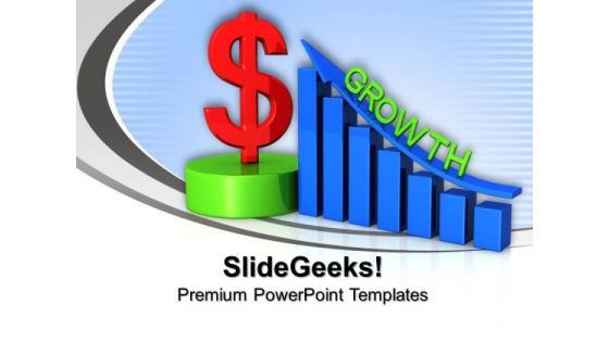 Business Dollar Growth Finance PowerPoint Templates And PowerPoint Themes 1012