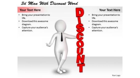 Business Expansion Strategy 3d Man With Discount Word Adaptable Concepts Business Expansion Strategy 3d Man With Discount Word Adaptable Concepts