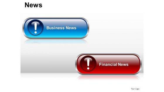Business Finance News Buttons PowerPoint Slides And Ppt Diagram Templates