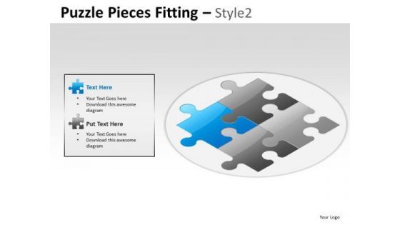 Business Finance Puzzle Pieces Fitting PowerPoint Slides And Ppt Diagram Templates