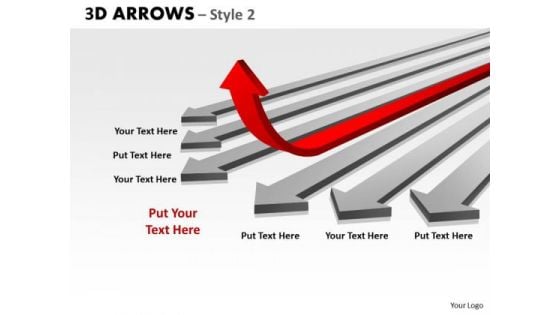 Business Finance Strategy Development 3d Arrows Styli Sales Diagram