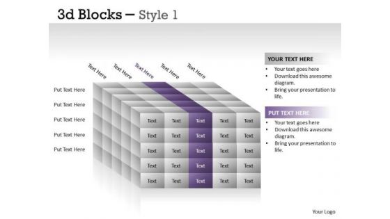 Business Finance Strategy Development 3d Blocks Style Strategy Diagram