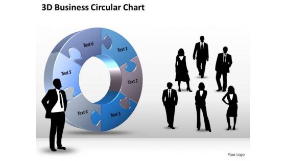 Business Finance Strategy Development 3d Business Circular Chart Sales Diagram