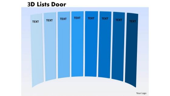 Business Finance Strategy Development 3d Lists Door 8 Steps Sales Diagram Business Finance Strategy Development 3d Lists Door 8 Steps Sales Diagram