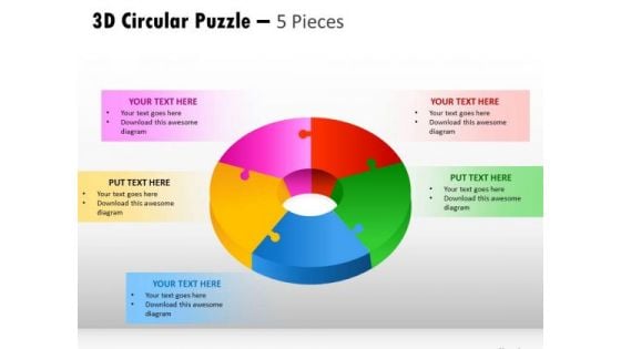 Business Finance Strategy Development 3d Pieces Strategy Diagram