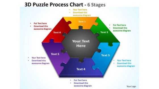 Business Finance Strategy Development 3d Puzzle Process Diagram Chart Sales Diagram