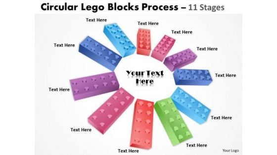 Business Finance Strategy Development Building Lego Process 11 Stages Marketing Diagram