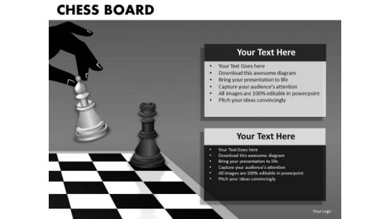 Business Finance Strategy Development Chess Board Sales Diagram