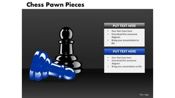 Business Finance Strategy Development Chess Pawn Pieces Strategy Diagram