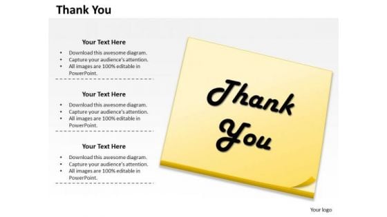 Business Finance Strategy Development Handwritten Thank You Slide Sales Diagram