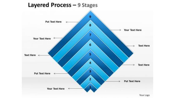 Business Finance Strategy Development Layered Chart Sales Diagram