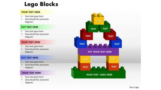 Business Finance Strategy Development Lego Block Sales Diagram