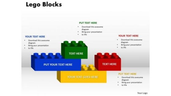 Business Finance Strategy Development Lego Blocks 4 Sales Diagram