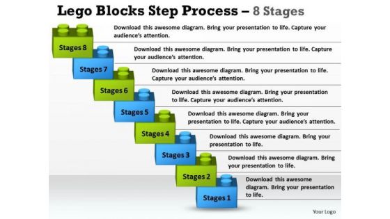 Business Finance Strategy Development Lego Blocks Step Process 8 Stages Strategy Diagram