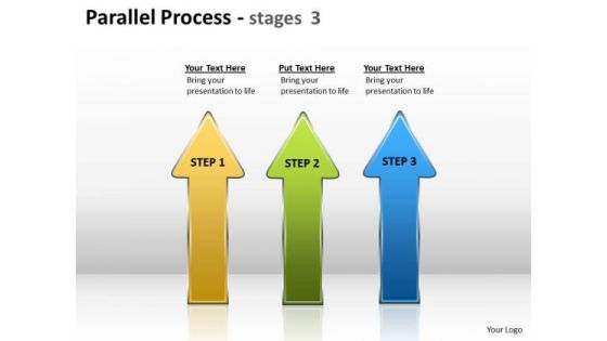 Business Finance Strategy Development Parallel Process Stages Sales Diagram