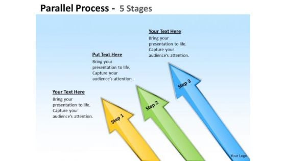 Business Finance Strategy Development Parallel Process Step Sales Diagram