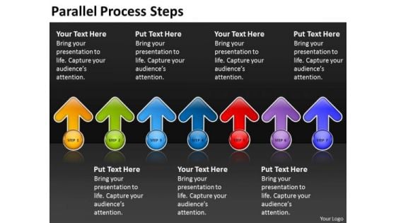 Business Finance Strategy Development Parallel Process Steps Business Cycle Diagram