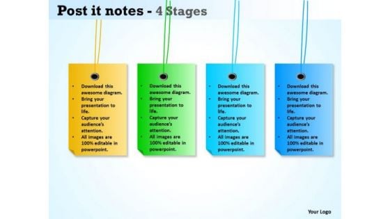 Business Finance Strategy Development Post It Notes Strategy Diagram