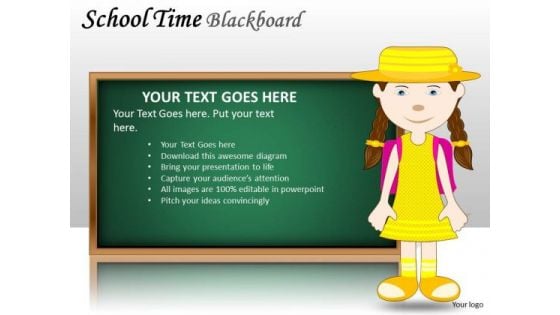 Business Finance Strategy Development School Time Blackboard Sales Diagram