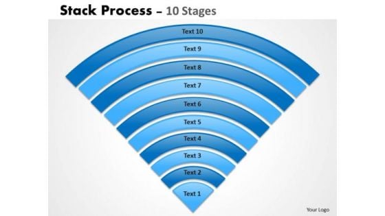 Business Finance Strategy Development Stack Process Blue Diagram Sales Diagram