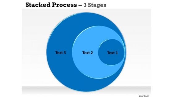 Business Finance Strategy Development Stacked Process Sales Diagram