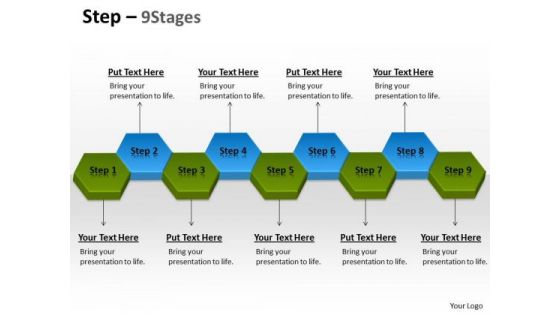 Business Finance Strategy Development Step 9 Stages Sales Diagram