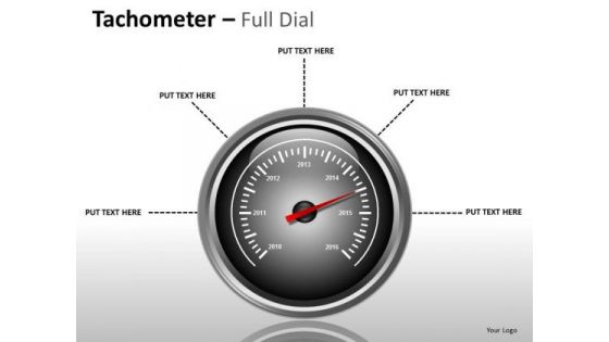 Business Finance Strategy Development Tachometer Full Dial Consulting Diagram