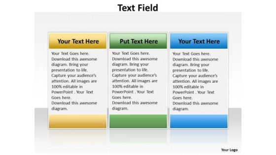 Business Finance Strategy Development Text Field Marketing Diagram