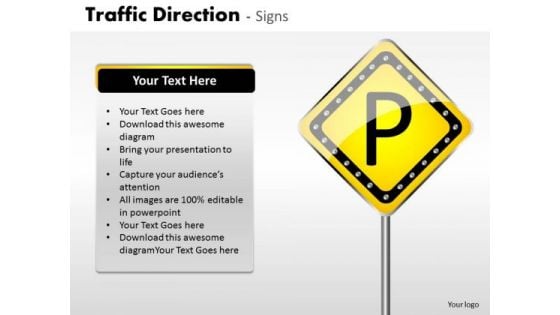 Business Finance Strategy Development Traffic Direction Signs Marketing Diagram