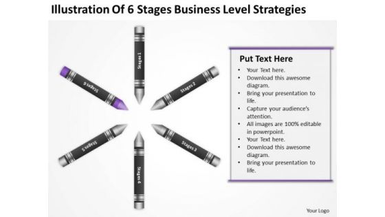 Business Flow Diagram Illustration Of 6 Stages Level Strategies Ppt PowerPoint Templates