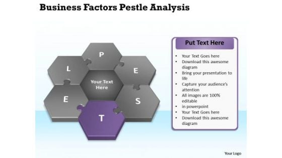 Business Flow Diagram PowerPoint Templates Process Pestlel Analysis Model Ppt Slides