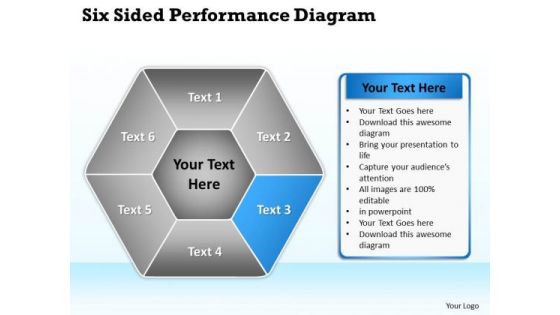 Business Flow Diagram Six Sided Multicolor Hexagon Ppt PowerPoint Templates