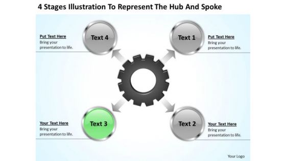 Business Flow Diagrams The Hub And Spoke Ppt PowerPoint Templates Backgrounds For Slides