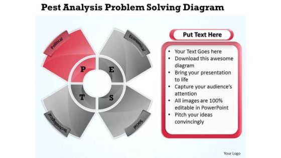 Business Flowcharts Pest Analysis Problem Solving Diagram PowerPoint Templates