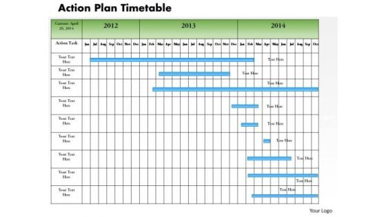 Business Framework Action Plan Timetable PowerPoint Presentation