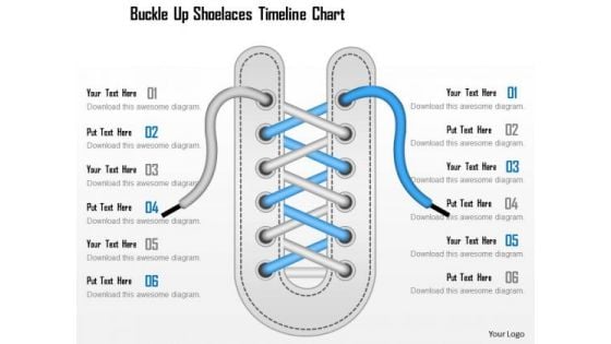 Business Framework Buckle Up Shoelaces Timeline Chart PowerPoint Presentation