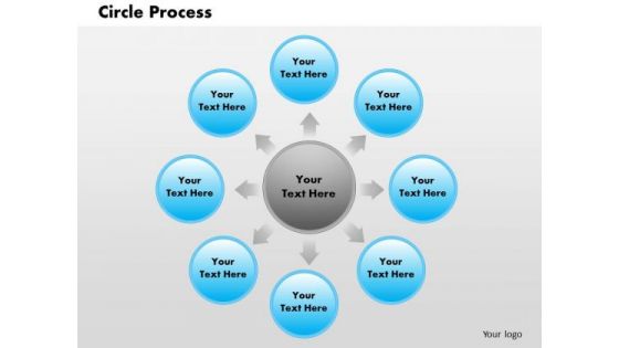 Business Framework Circle Process PowerPoint Presentation