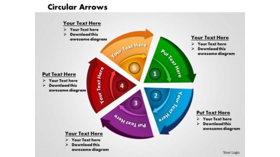 Business Framework Circular Arrows PowerPoint Presentation