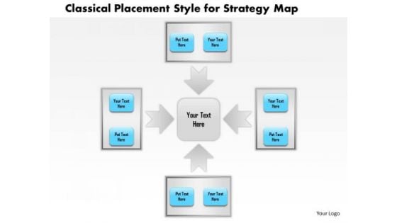 Business Framework Classical Placement Style For Strategy Map PowerPoint Presentation