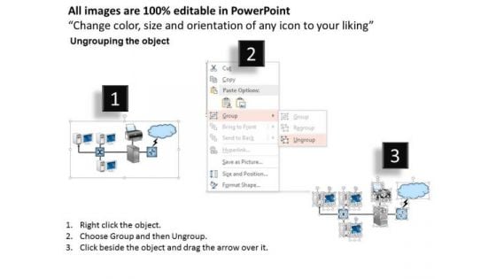 Business Framework Computer Network Diagram PowerPoint Presentation