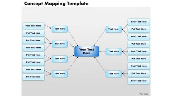 Business Framework Concept Mapping Template PowerPoint Presentation