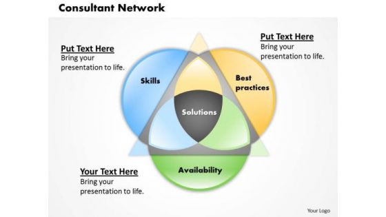 Business Framework Consultant Network PowerPoint Presentation