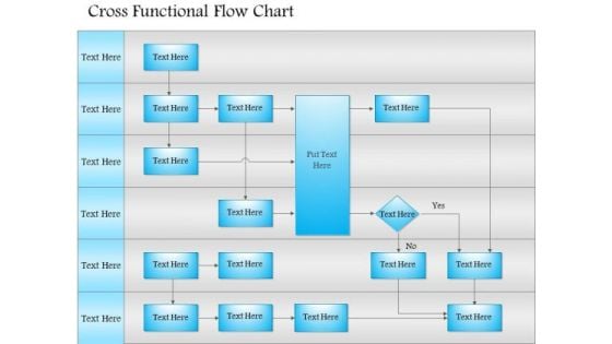 Business Framework Cross Functional Flowchart PowerPoint Presentation