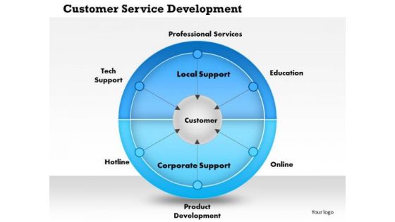 Business Framework Customer Service Development PowerPoint Presentation