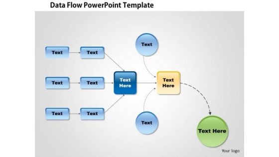 Business Framework Data Flow Diagram PowerPoint Presentation