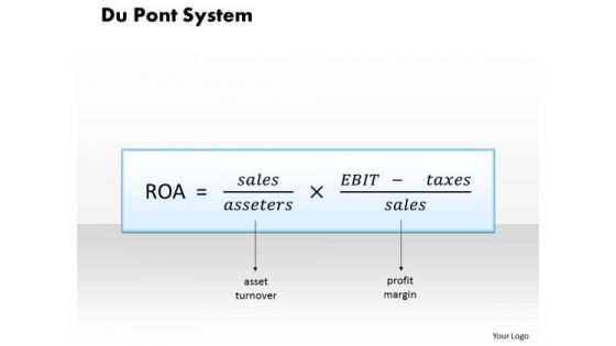 Business Framework Du Pont System PowerPoint Presentation